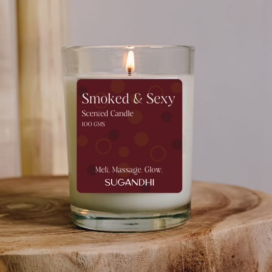 Smoked & Sexy – Mahogany Massage Candle 🔥🌲